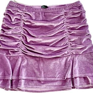 Wild Fable Elegant Pink Velvet Skirt
